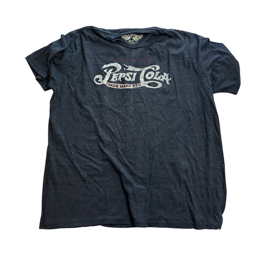 Savvy Pepsi-Cola Graphic T-Shirt Mens XXL Charcoal Gray Heathered Vintage‎ Style
